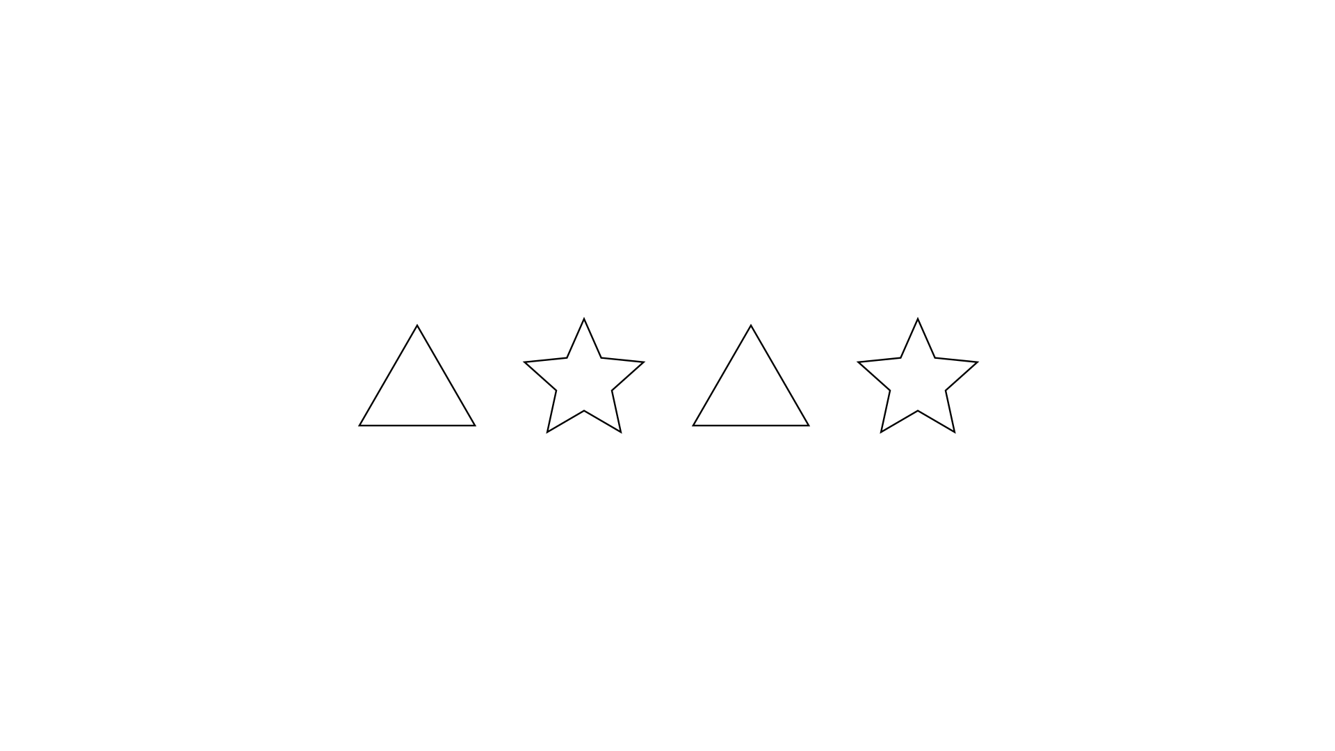 fig 2: Triangle and Star Pattern