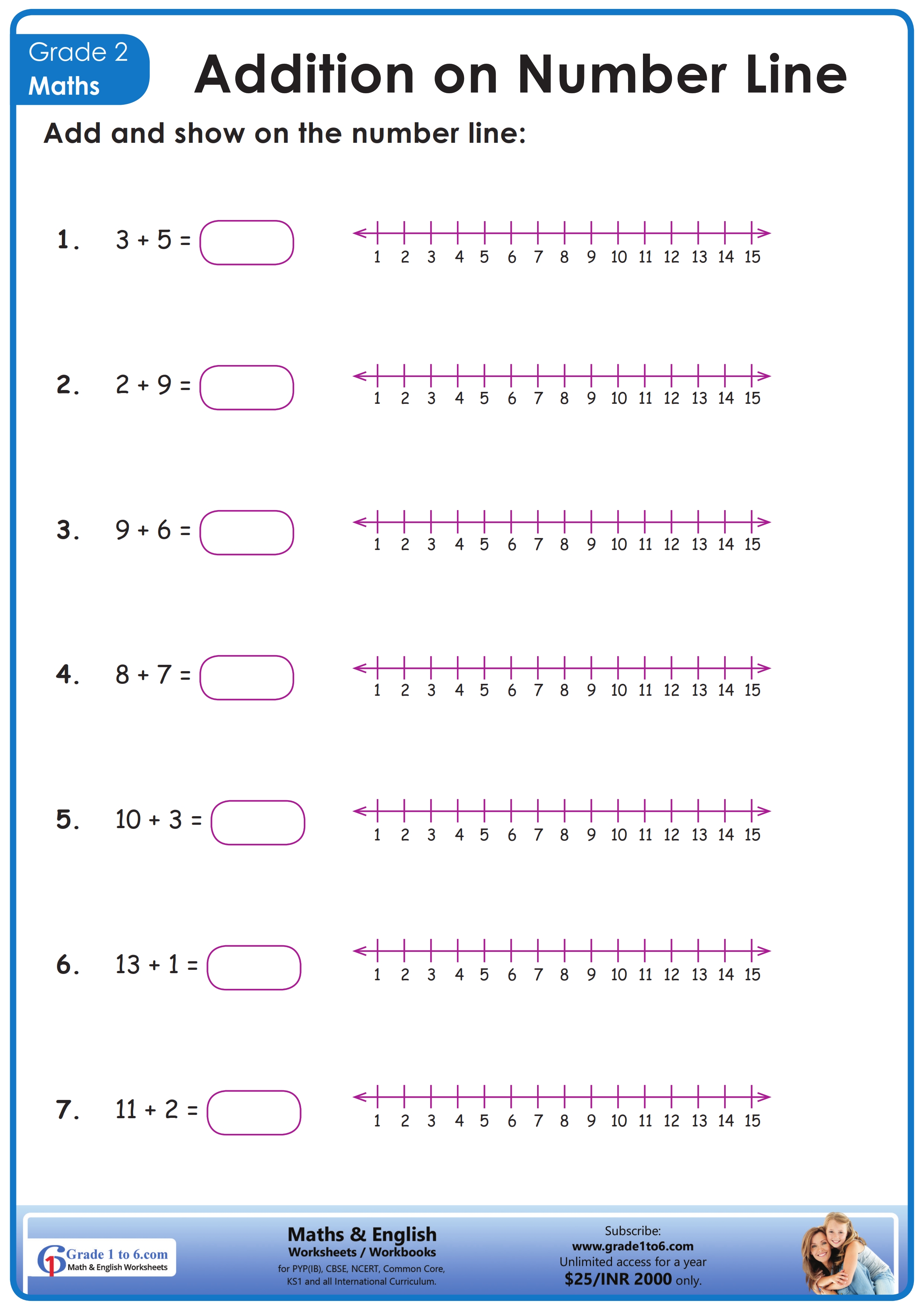 Number Line Addition