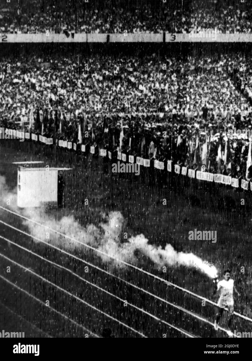 fig 4: The Melbourne Cricket Ground during the 1956 Olympics.