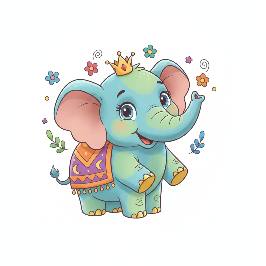 fig 3: ഗ - ഗജം (Gajam - Elephant)